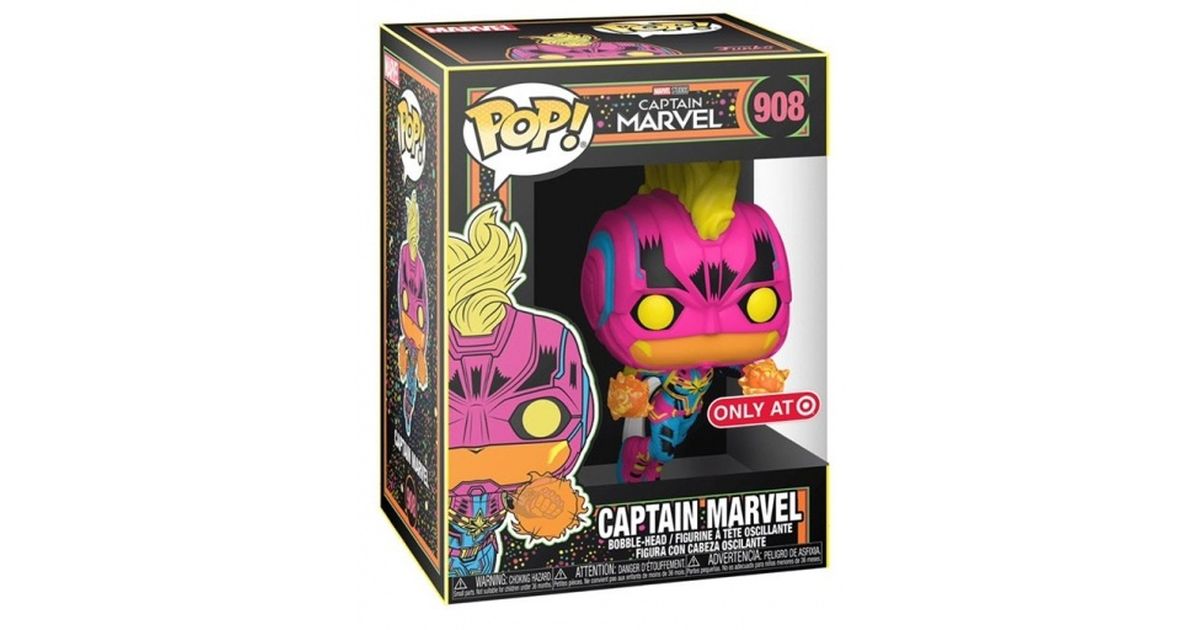 Comprar Funko Pop! #908 Captain Marvel (Blacklight)