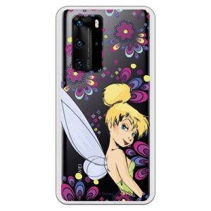 Funda para Huawei P40 Oficial de Disney Campanilla Flores - Peter Pan