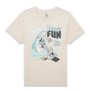 Tom & Jerry Summer Fun Unisex T-Shirt - Vintage Cream - XS - Vintage Cream