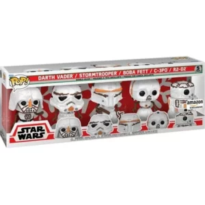 Comprar Funko Pop! #PACK Darth Vader, Stormtrooper, Boba Fett, C-3PO & R2-D2 Snowmen