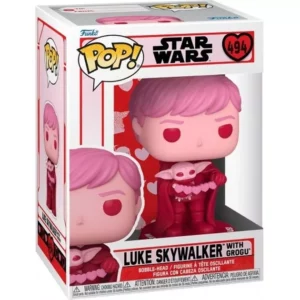 Comprar Funko Pop! #494 Luke Skywalker with Grogu (Pink)