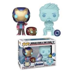 Comprar Funko Pop! PIAB EXC Marvel Morgan & Hologram Tony Stark with Helmet EXC Funko Pop! Vinyl 2 Pack
