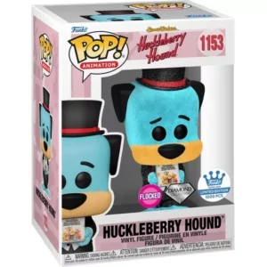 #1153 Huckleberry Hound (Flocked & Diamond Glitter)