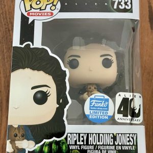 Funko Pop, Exclusive! Alien - Ripley Holding Jonesy #733 40th Anniversary- Used