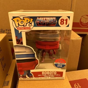 Funko Pop ROBOTO #81 Masters of the Universe MOTU Funkon Toy Tokyo Brand New MIB