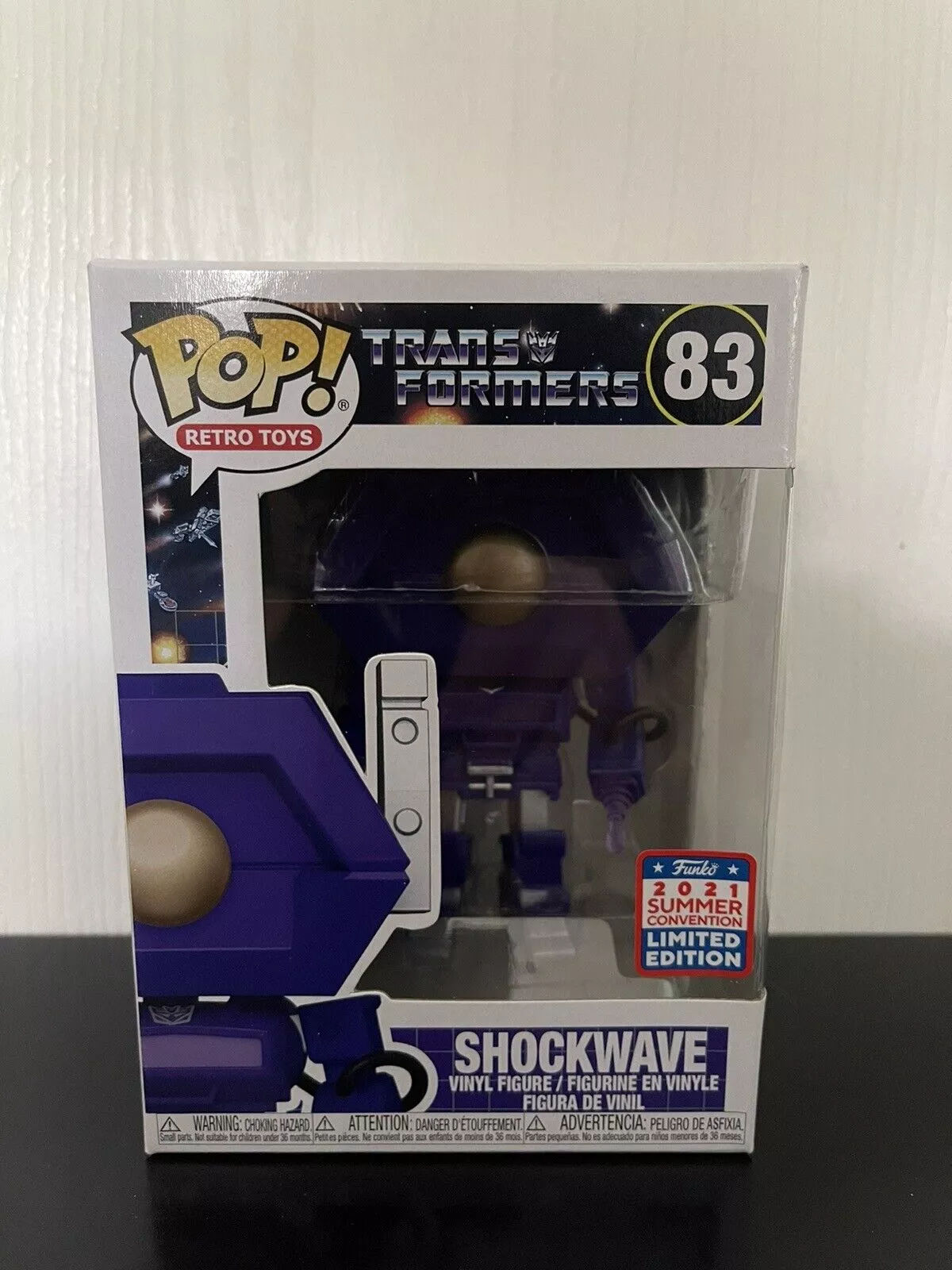 En Oferta Funko Pop! Transformers Shockwave #83 Limited Edition 2021 Summer Convention Nib