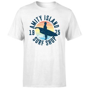 Jaws Amity Surf Shop T-Shirt - White - 5XL