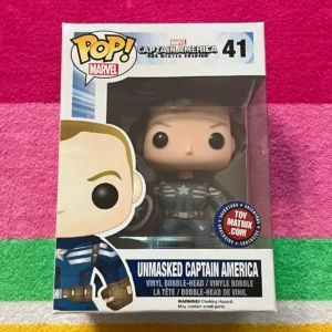 Marvel Unmasked Captain America Toy Matrix Exclusive Funko Pop! #41 - New