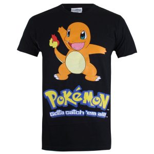 Pokémon Men's Charmander T-Shirt - Black - M - Black