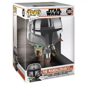 Buy Funko Pop! #380 Mandalorian with The Child (Chrome & Supersized)