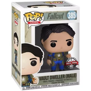 Buy Funko Pop! #385 Vault Dweller (Male) (with Box of Mentats)