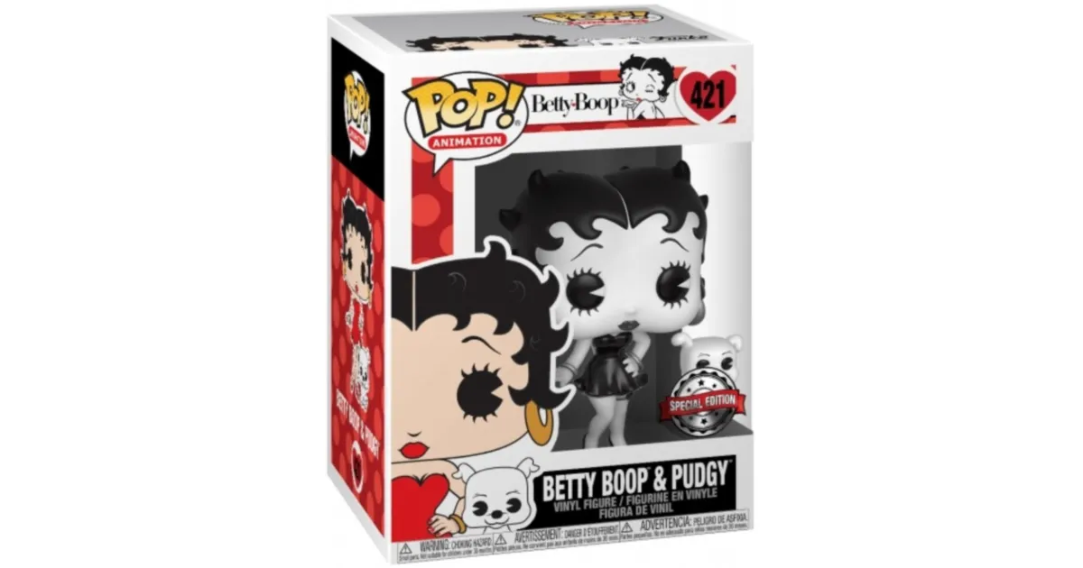 Buy Funko Pop! #421 Betty Boop & Pudgy (Black & White)
