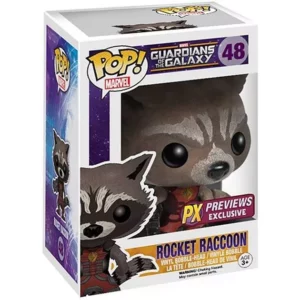 Buy Funko Pop! #48 Rocket Raccoon (Ravager Suit) (Flocked)