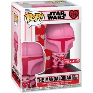 Buy Funko Pop! #498 The Mandalorian with Grogu (Pink)