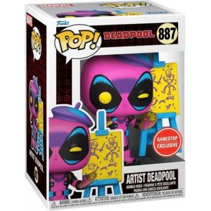 Buy Funko Pop! #887 Artist Deadpool (Blacklight)