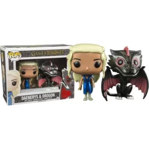 Buy Funko Pop! #PACK Daenerys (Mhysa) & Drogon (Metallic)