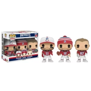 Buy Funko Pop! #PACK Julian Edelman, Tom Brady, & Rob Gronkowski (3-Pack)