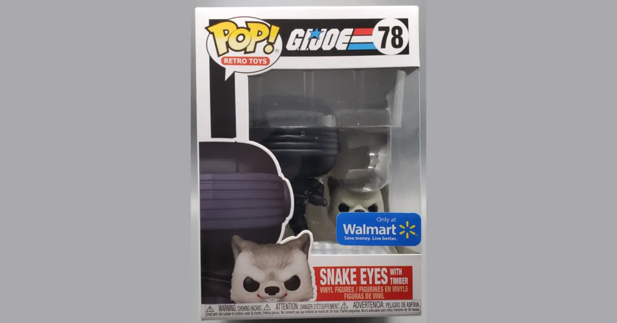 Buy Funko Pop! 78 Snake Eyes With Timber [Walmart Exclusive]