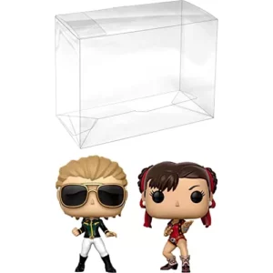 C a p t a i n M a r v e l & C h u n -L i (Hot Topic Exc): P o p ! Vinyl Figurine Bundle with 1 Compatible Protector (23978 - B)