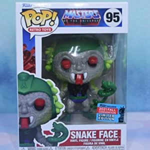 Funko POP! Master of The Universe Snake Face 95 Shared Sticker 2021 Exclusive Fall Convention Figure Motu