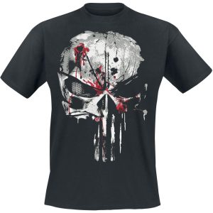 The Punisher Bloody Skull T-Shirt black