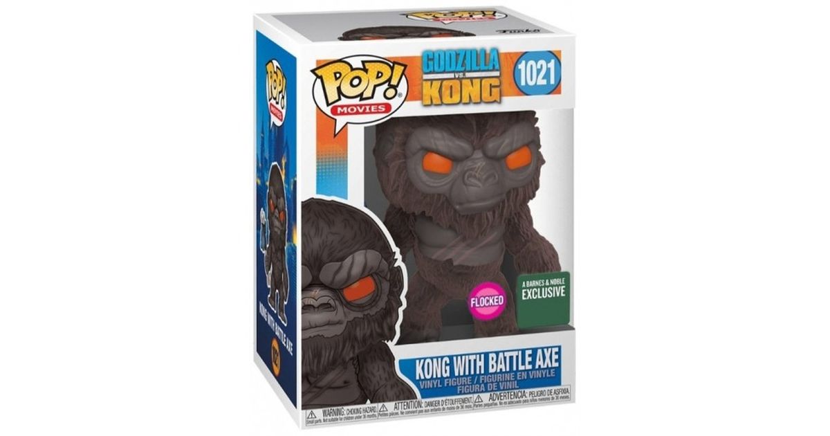 Buy Funko Pop! #1021 Kong With Battle Axe (Flocked)