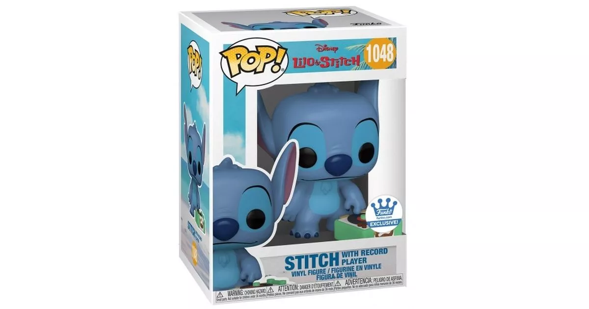 Sale Buy Funko Pop! #1048 Stitch With Record Player
