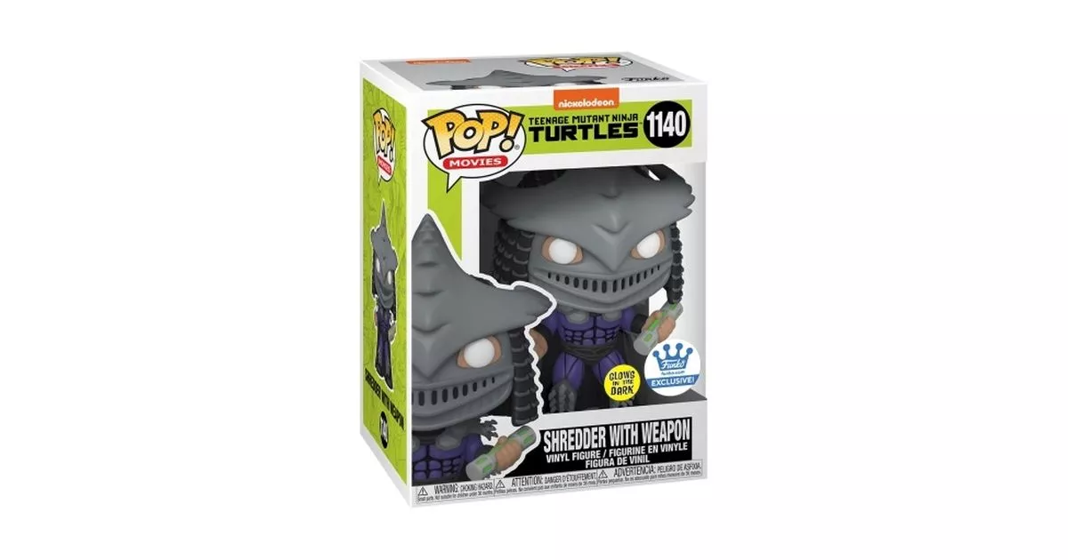 Sale Buy Funko Pop! #1140 Shredder With Weapon (Glow In The Dark)