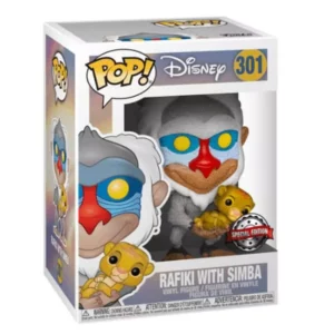 Sale Buy Funko Pop! #301 Rafiki With Simba (Diamond Glitter)