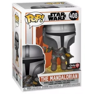 Buy Funko Pop! #408 The Mandalorian Flying with Blaster