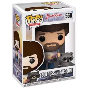 Buy Funko Pop! #558 Bob Ross (with Raccoon)