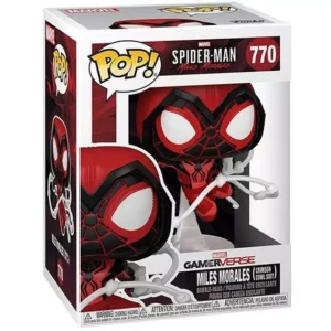 Buy Funko Pop! #770 Miles Morales (Crimson Cowl Suit)