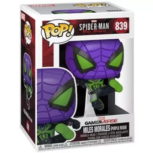 Buy Funko Pop! #839 Miles Morales (Purple Reign Suit) (Metallic)