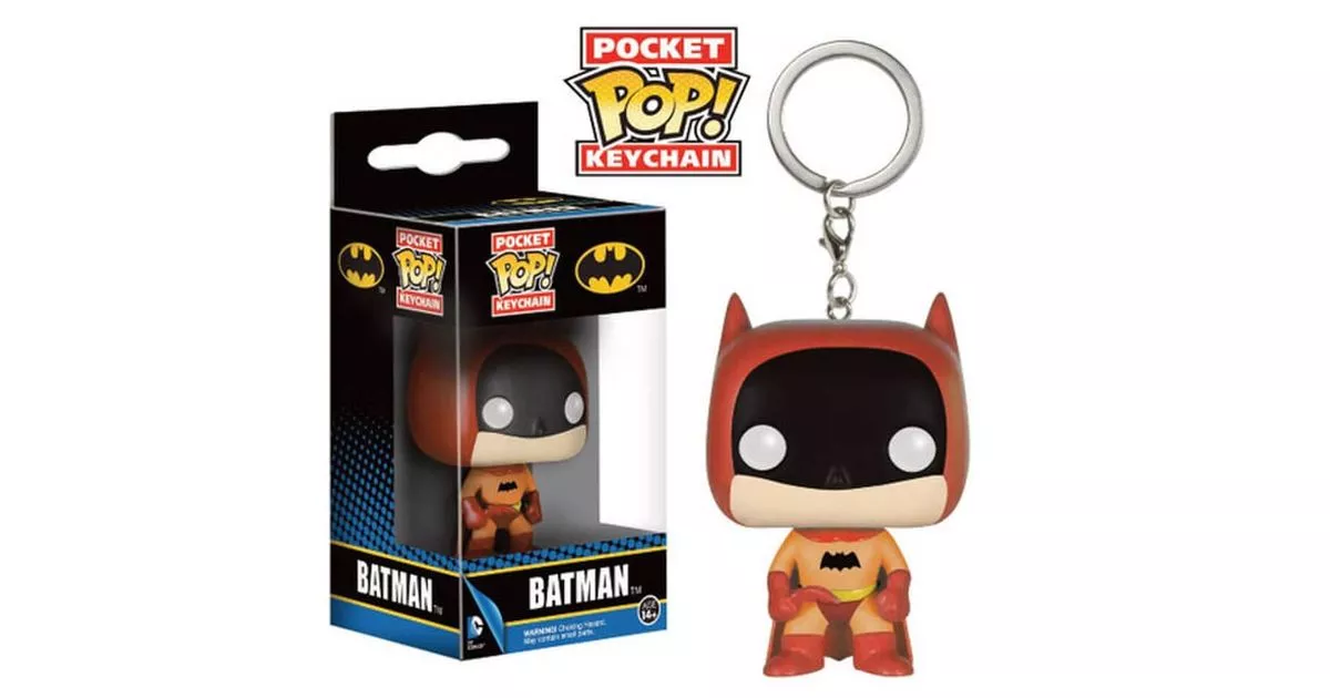 Sale Buy Funko Pop! Batman 75Th Anniversary Orange Batman Funko Pop! Vinyl Keychain