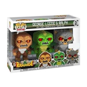 Buy Funko Pop! Rampage - George, Lizzie & Ralph 8-bit EXC Funko Pop! Vinyl 3-pack