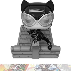 Catwom a n (GameStop Exc Deluxe Collection by J i m L e e ): Fun ko P o p ! Heroes Vinyl Figurine Bundle with 1 Comics Theme Compatible Trading Card (269 - 39523)
