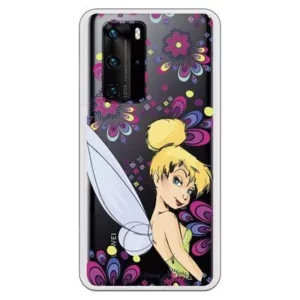 Funda para Huawei P40 Oficial de Disney Campanilla Flores - Peter Pan