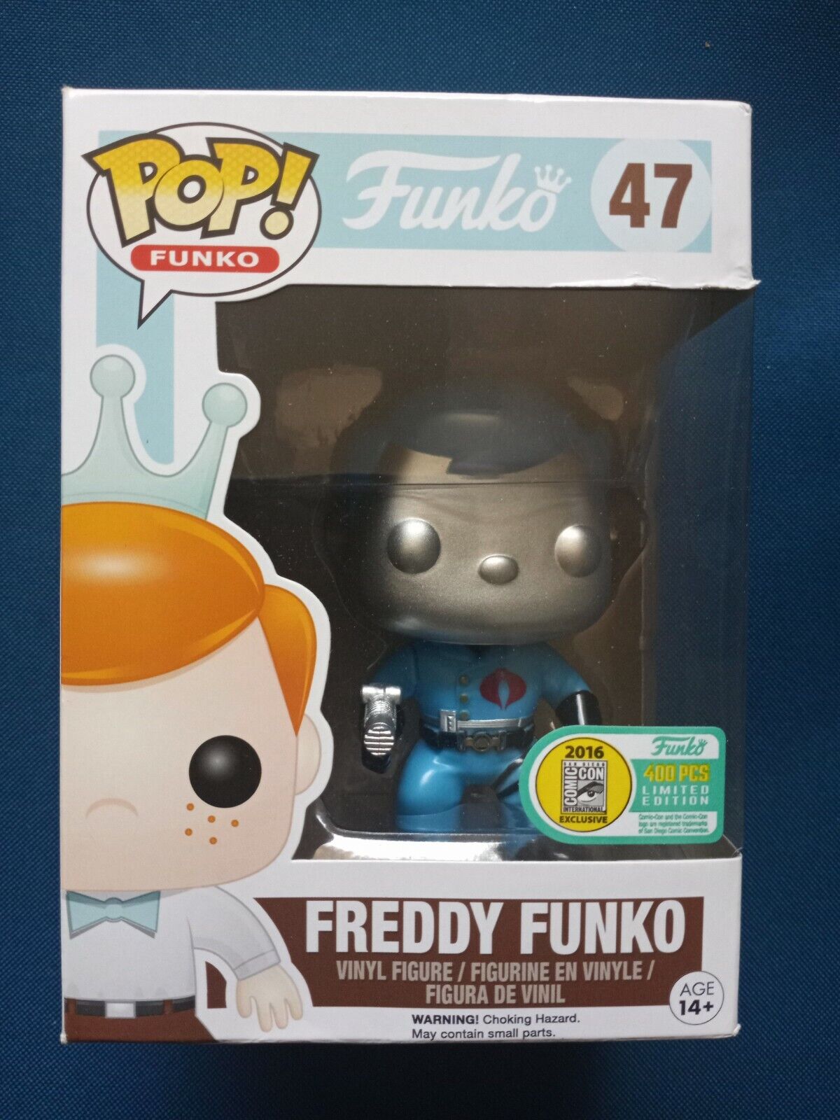 Funko Pop Freddy Funko Cobra Commander #47 2014 Sdcc Le 400Pc. Box Damage