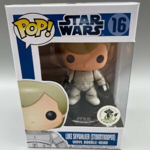 Funko POP! Star Wars Blue Box Luke Skywalker Stormtrooper #16 DAMAGED BOX