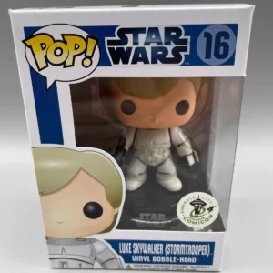 Funko POP! Star Wars Blue Box Luke Skywalker Stormtrooper #16 DAMAGED BOX