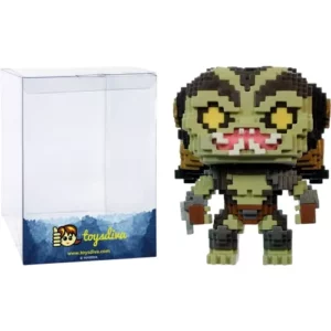 Predat o r (GameStop Exc): P o p ! 8-bit Vinyl Figurine Bundle with 1 Compatible 'ToysDiva' Graphic Protector (012-22850 - B)
